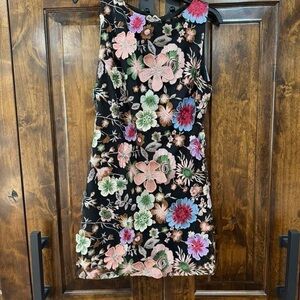 Lulu's Multicolor Floral Embroidered Dress